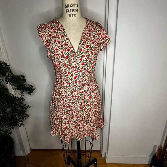 RIXO X RENT THE RUNWAY Ditsy Floral Mini Dress Size Medium - Picture 1 of 8
